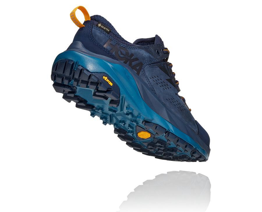 Zapatillas Trail Hoka One One Mujer - Kaha Bajas Gore-Tex - Azul Marino - UYA316275